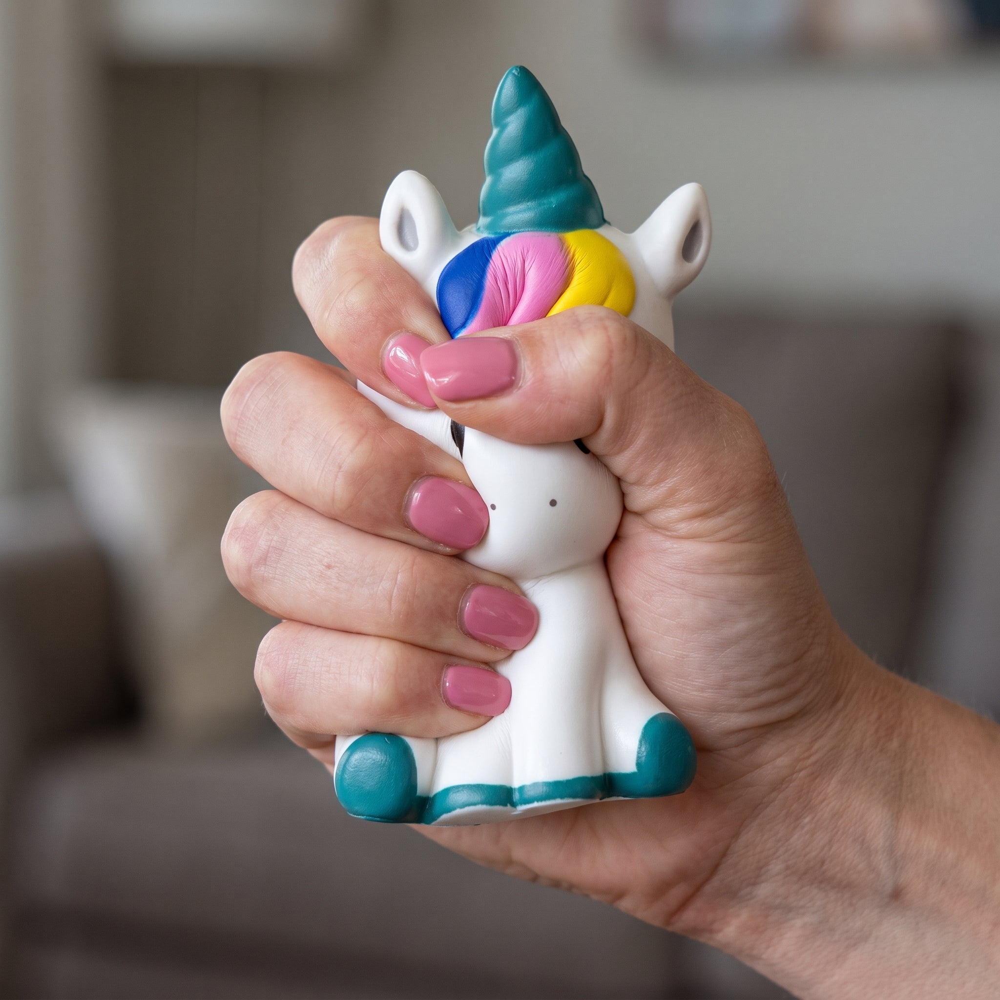Squishy Licorne Corne Émeraude