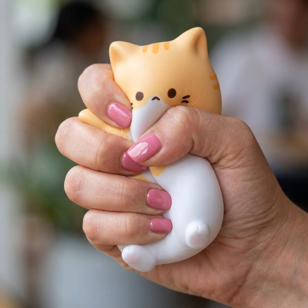 Squishy Chaton Mignon Jaune