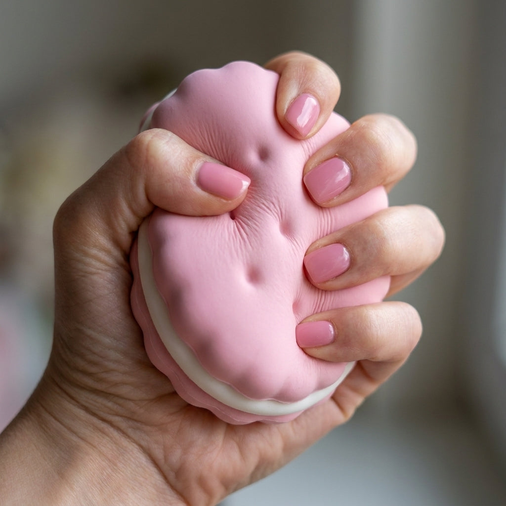 Squishy Biscuit Géant Rose
