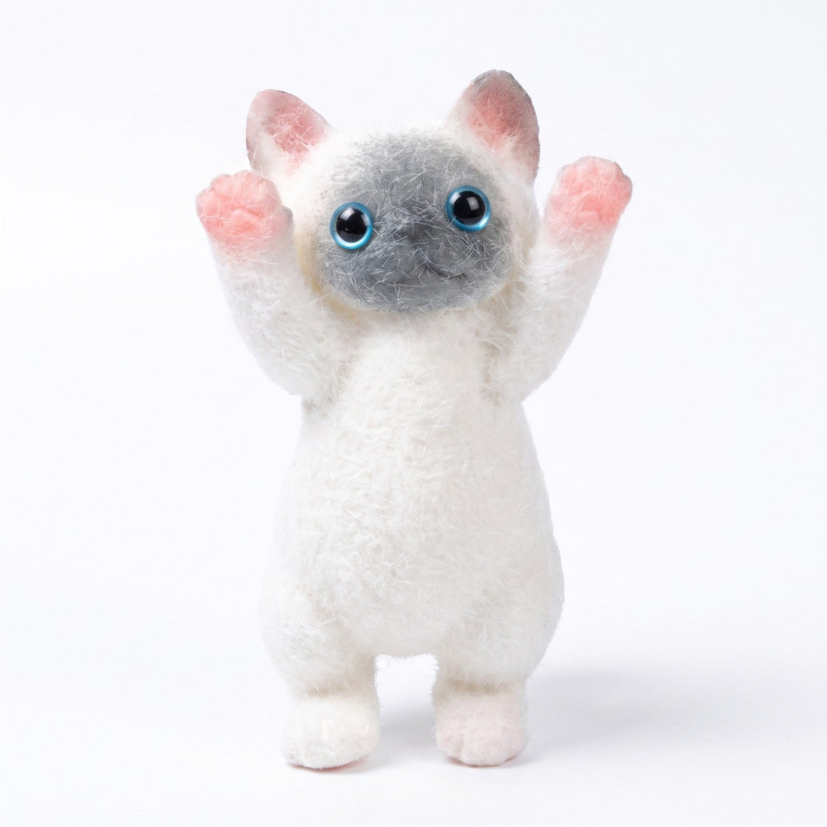 Squishy Chat Réaliste 13cm Blanc