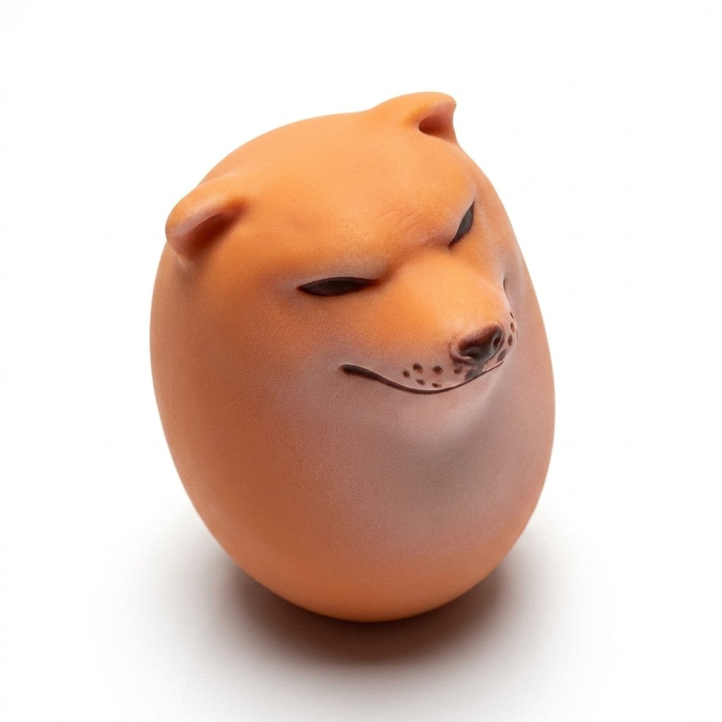 Squishy Œuf Shiba Inu de profil